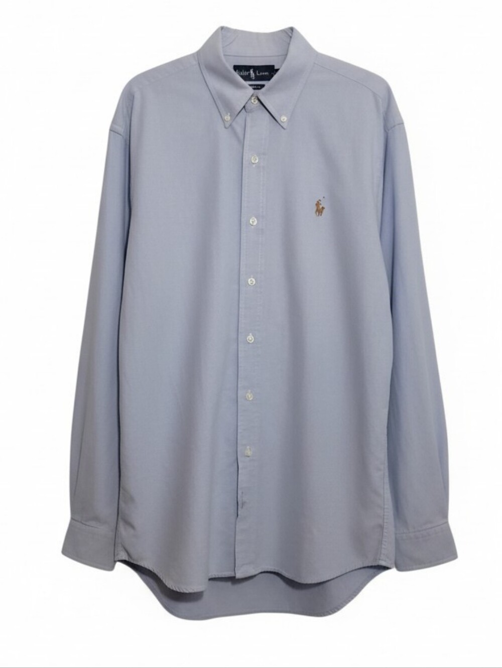 Ralph Lauren men's classic fit button down shirt size large blue long sleeve
